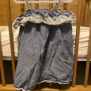 Gap - Blue Dress with Lace Trim